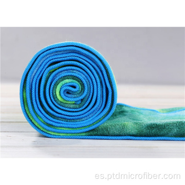 Toalla de yoga de microfibra de tinte de corbata profesional